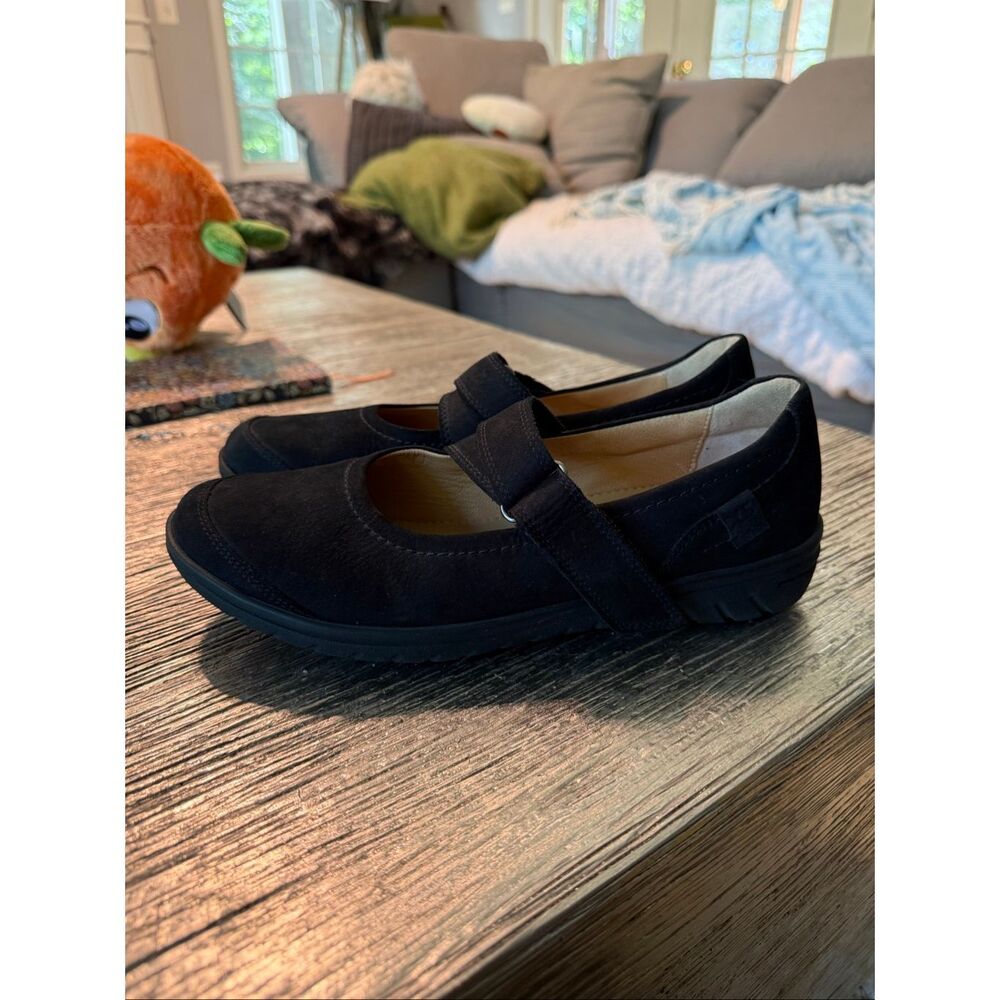 Hartjes Black Suede Mary Janes sz 9 EUC - Picture 6 of 9